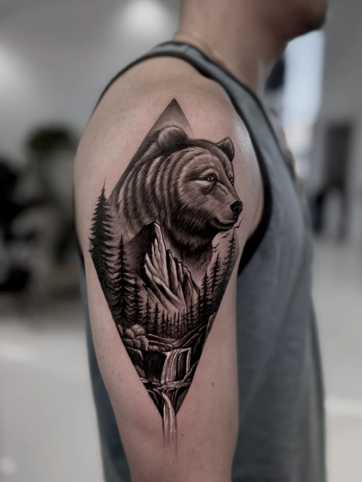Black & Grey tattoo by a Baron Art artist
