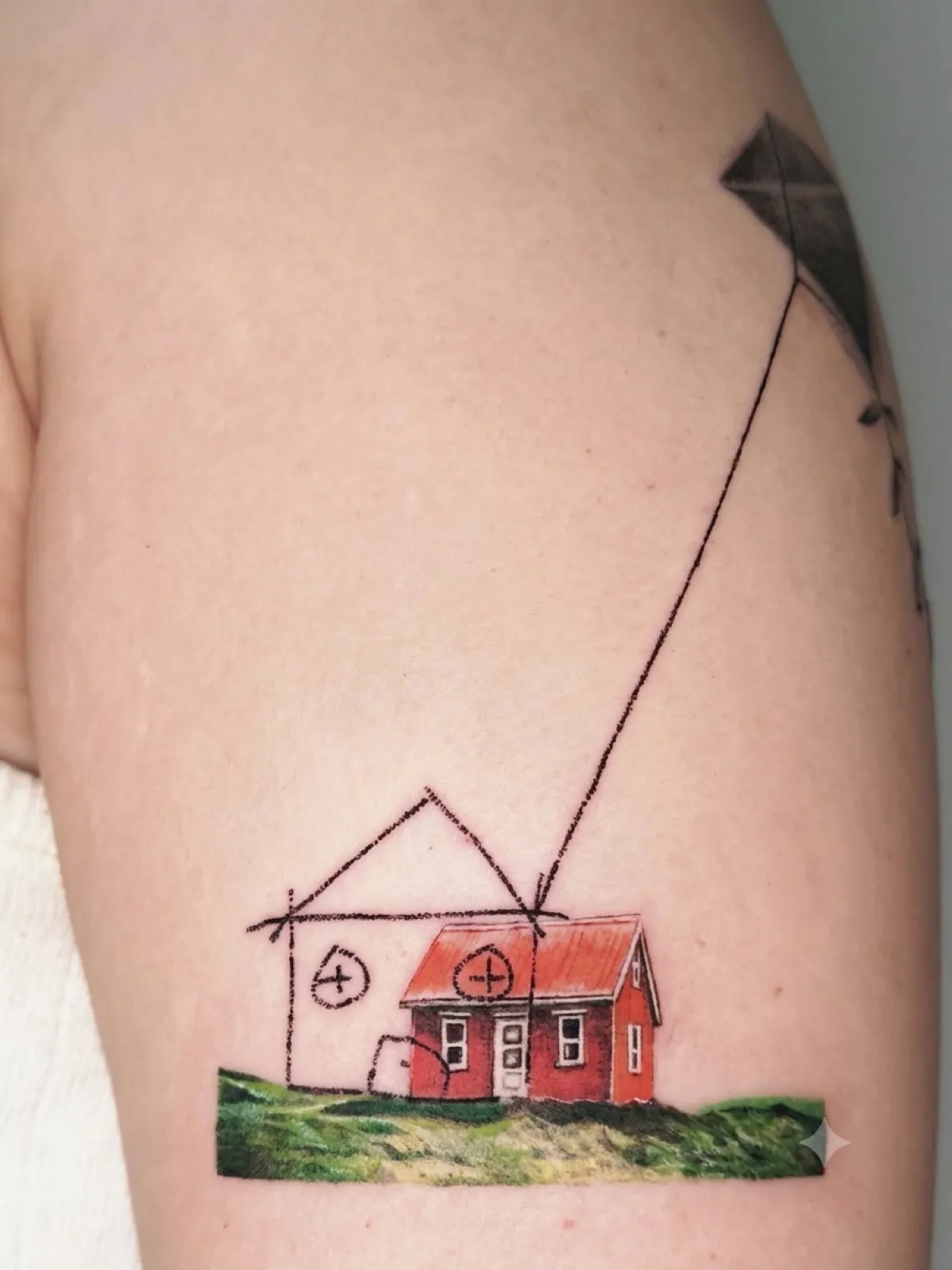 Crayon tattoo by a Baron Art artist
