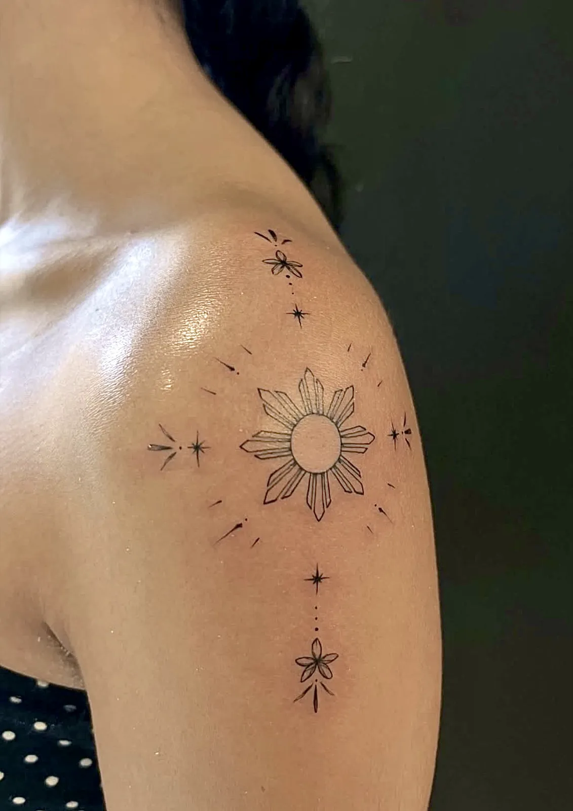 Ornamental tattoo by a Baron Art artist